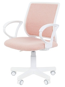 Детское компьютерное кресло CHAIRMAN KIDS 112, ткань букле barni, зефир, пластик белый